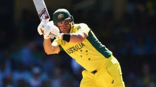Aaron Finch dismissed for duck by Trent Boult against New Zealand in ICC Cricket World Cup 2015 final